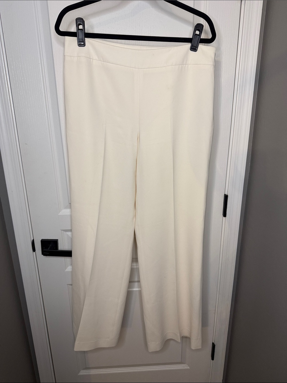 Talbots Cream Fully Lined Wide-Leg Trousers